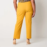 Black Label by Evan-Picone Womens Plus Classic Fit Straight Suit Pant