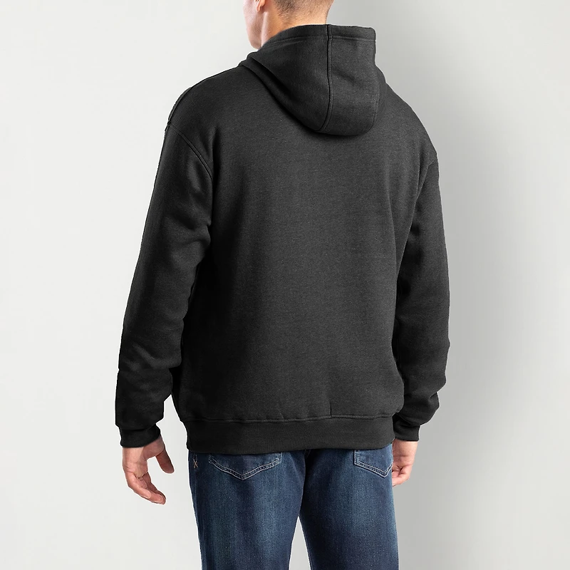 Berne Zippered Mens Long Sleeve Fleece Hoodie
