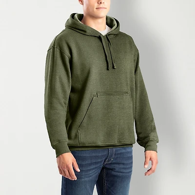 Berne Zippered Mens Long Sleeve Fleece Hoodie