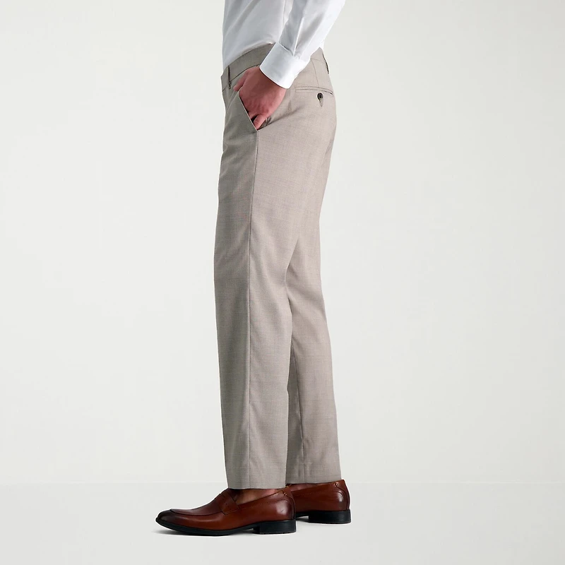 Haggar JMH Tailored Glen Plaid Mens Stretch Fabric Modern Fit Flat Front Suit Pant