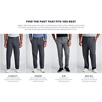 Haggar JMH Tailored Glen Plaid Mens Stretch Fabric Modern Fit Flat Front Suit Pant