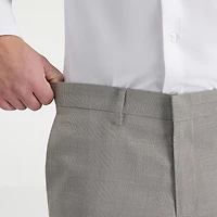 Haggar JMH Tailored Glen Plaid Mens Stretch Fabric Modern Fit Flat Front Suit Pant