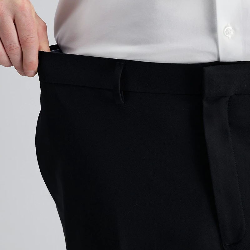 Haggar JMH Tailored Mens Big and Tall Stretch Fabric Modern Fit Flat Front Suit Pant