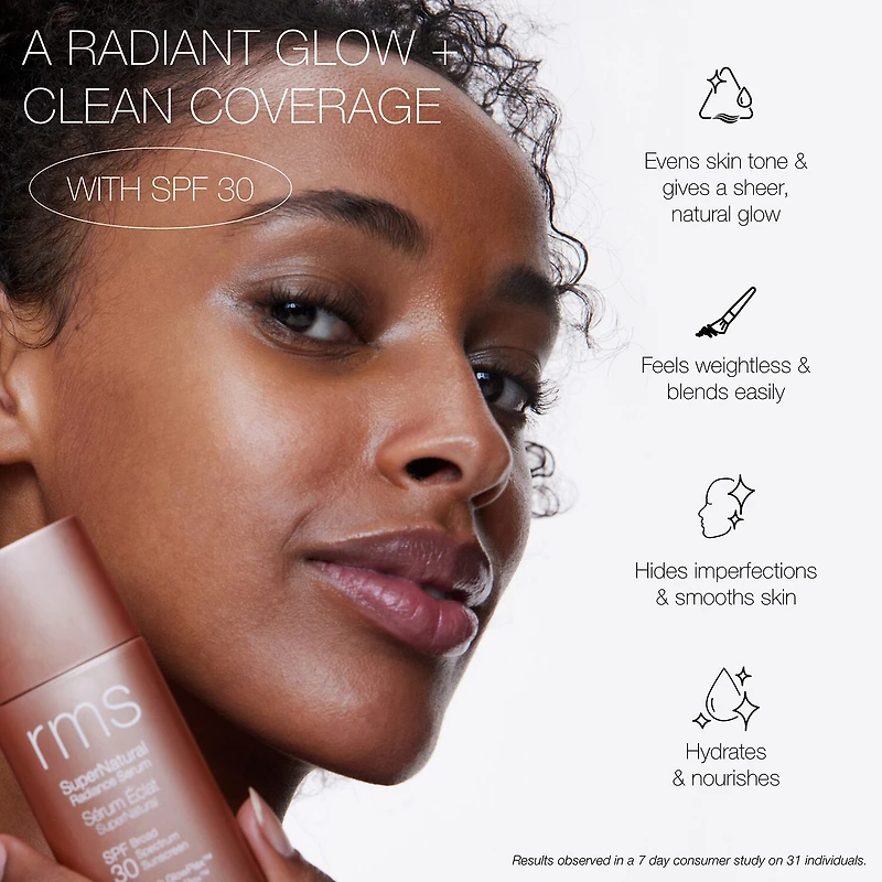 Rms Beauty Supernatural Radiance Serum Broad Spectrum SPF 30 Sunscreen