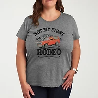 Not My First Rodeo 1983 Bronco Womens Plus Crew Neck Short Sleeve T-Shirt