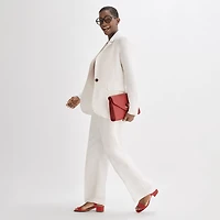 Liz Claiborne Linen Womens Classic Fit Blazer