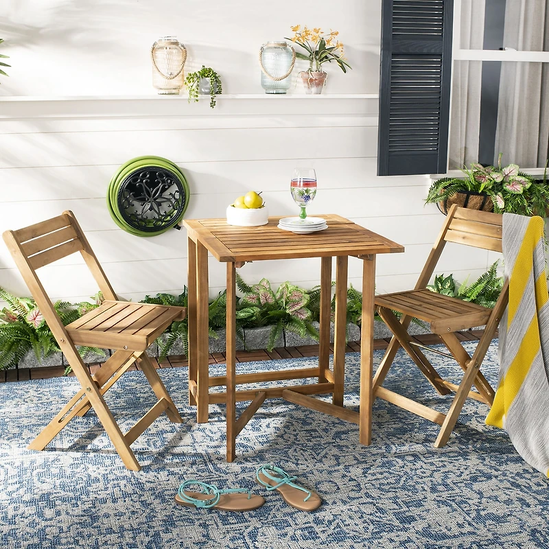 Safavieh Gallo Patio Collection 3-pc. Bistro Set Folding