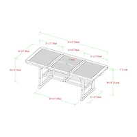 Catania Extendable Patio Dining Table