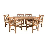 Catania 7-Piece Patio Extendable Dining Set