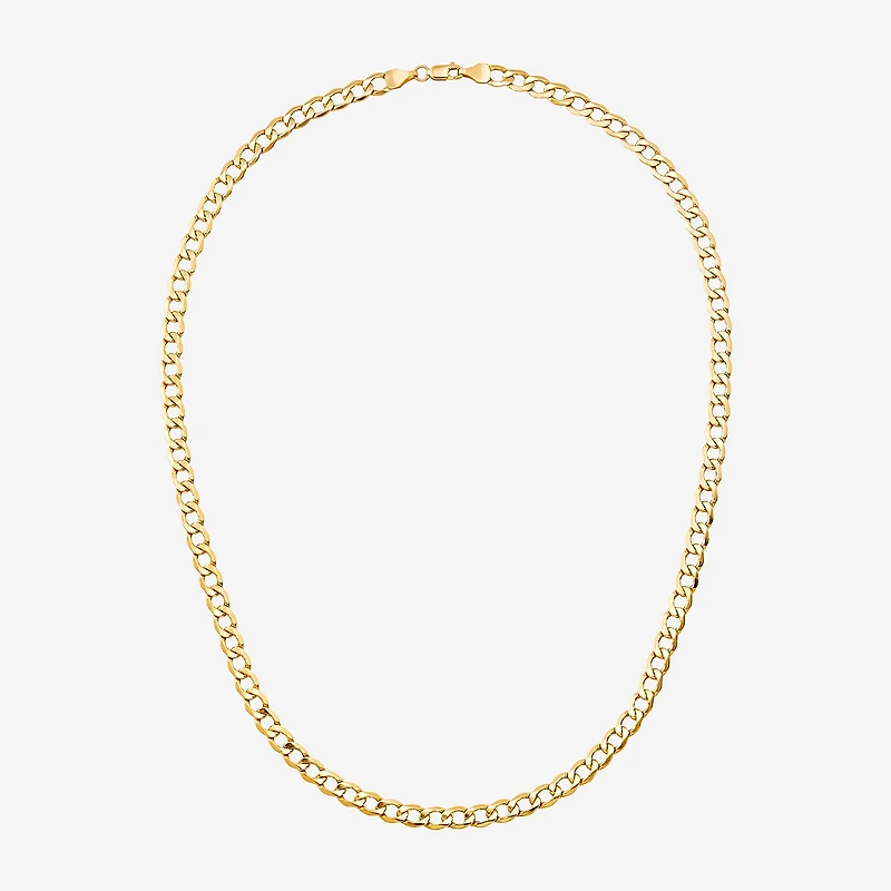 Made Italy Unisex Adult 18 - 22 Inch 10K Gold Link Necklace