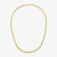 Made Italy Unisex Adult 18 - 22 Inch 10K Gold Link Necklace