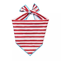 Paw & Tail Striped Dog Bandana & Bow Set