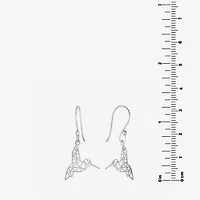 Silver Treasures Hummingbird Womens Sterling Silver Drop Earrings