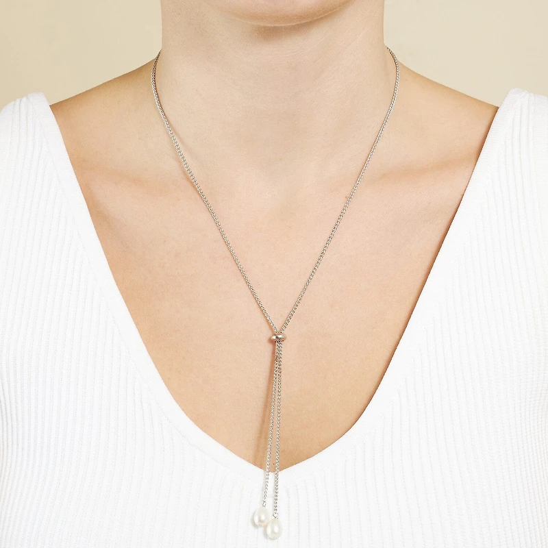 Silver Reflections Bolo Womens Pure Silver Over Brass 24 Inch Y Necklace