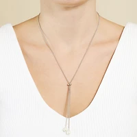 Silver Reflections Bolo Womens Pure Silver Over Brass 24 Inch Y Necklace