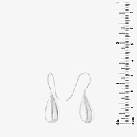 Silver Reflections Pure Silver Over Brass Pear Drop Earrings