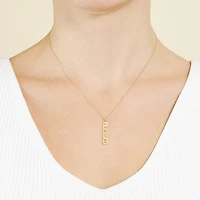 Silver Treasures Blessed Womens 14K Gold Over Silver 16 Inch Pendant Necklace