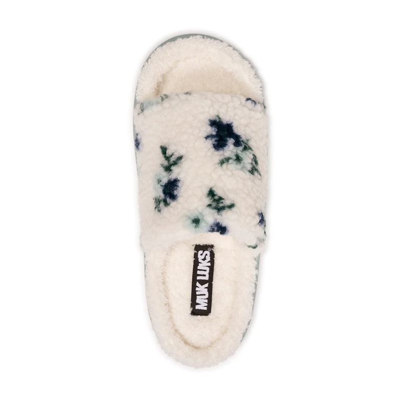 Muk Luks Marsai Slide Womens Memory Foam Slip-On Slippers