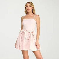 Trixxi Womens Juniors Sweetheart Neck Sleeveless Fit + Flare Dress