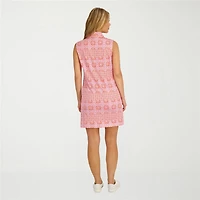 Stella Parker Womens Medallion Knit Dress Swimsuit Cover-Up