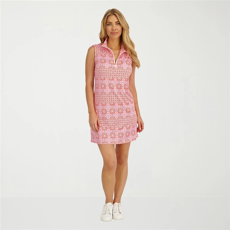 Stella Parker Womens Medallion Knit Dress Swimsuit Cover-Up