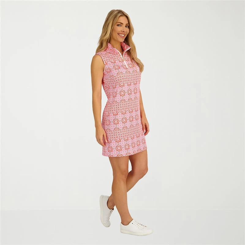 Stella Parker Womens Medallion Knit Dress Swimsuit Cover-Up