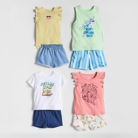 Okie Dokie Baby Boys Round Neck Short Sleeve Regular Fit Graphic T-Shirt