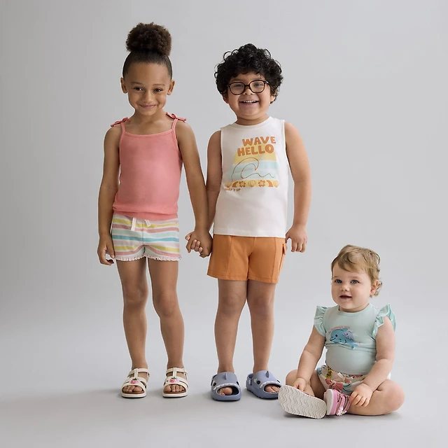 Okie Dokie Toddler & Little Girls Straight Neck Sleeveless Tank Top