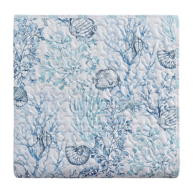 Richmond Park Cabana Coral 3-pc. Quilt Set