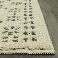 Maples Star Gray Indoor Rectangular Runner