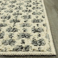 Maples Tiled Pebble Gray Indoor Rectangular Accent Rug