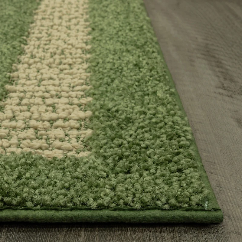 Maples Solid Cut and Loop Indoor Rectangular Accent Rug