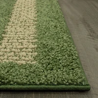 Maples Solid Cut and Loop Indoor Rectangular Accent Rug