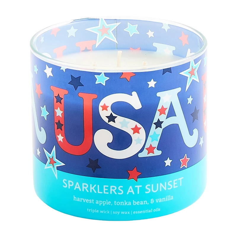 Distant Lands 14oz Sparklers At Sunset 3-Wick Scented Jar Candle
