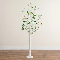 Nearly Natural 6ft Blooming Easter Egg Twig Indoor Artificial Tree