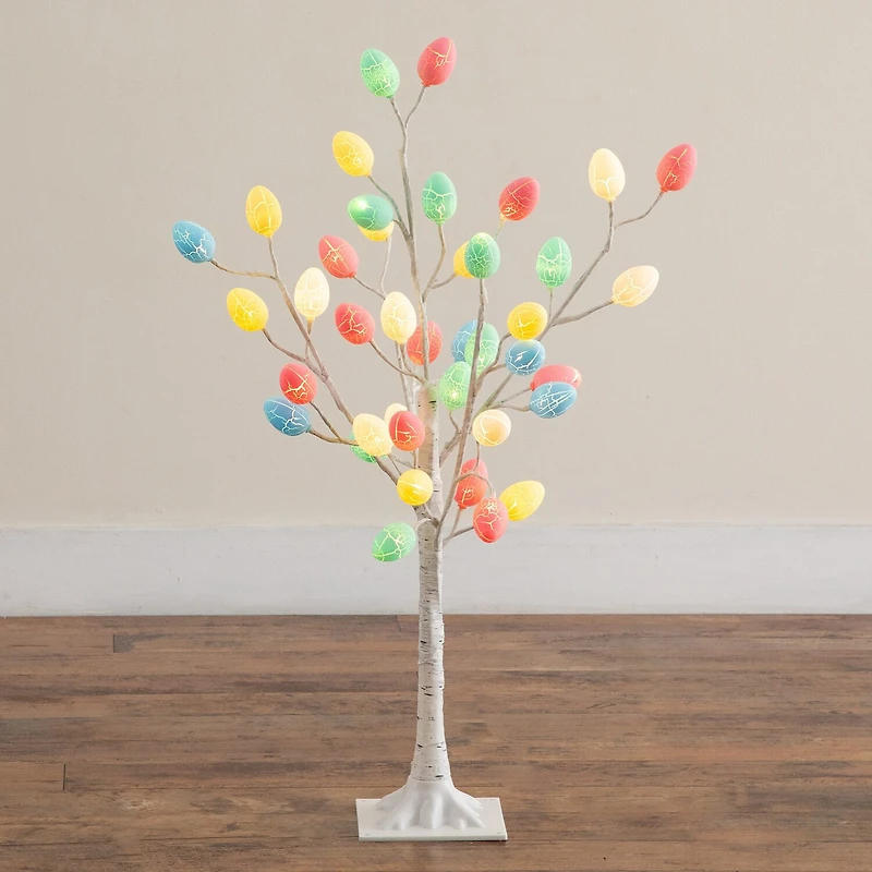Nearly Natural 3ft Easter Twig Lighted Indoor Artificial Tree