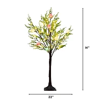 Nearly Natural 3ft Easter Egg Twig With Greens Lighted Indoor Artificial Tree