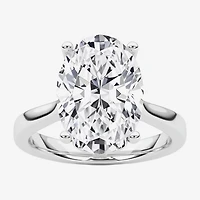 Grown Gorgeous (F / Vs2) Womens 4 / CT. T.W. Lab White Diamond 14K Gold Oval Solitaire Engagement Ring