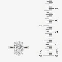 Grown Gorgeous (F / Vs2) Womens 4 / CT. T.W. Lab White Diamond 14K Gold Oval Solitaire Engagement Ring