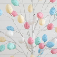 Nearly Natural 6ft Easter Twig Lighted Indoor Artificial Tree