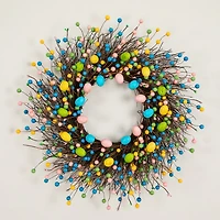 Nearly Natural 24" Easter Egg Twig Wreath