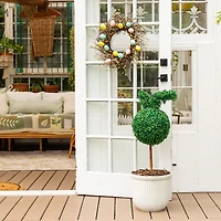 Nearly Natural 2-pc. 2ft Bunny Boxwood Topiary With Integrated Ground Stake Artificial Plant
