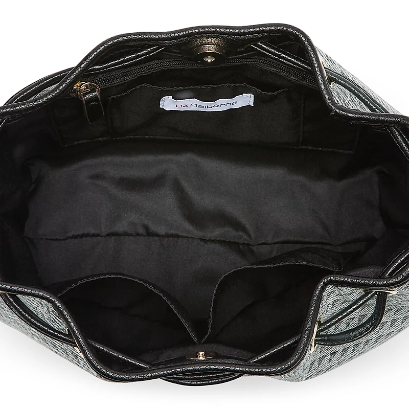 Liz Claiborne Aria Drawstring Bucket Bag