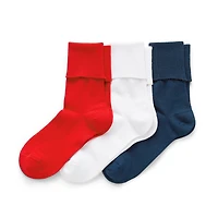 Mixit Everyday Essential Womens 3 Pair Turncuff Socks