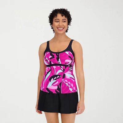 ZeroXposur Womens Comfort Straps Tankini Swimsuit Top