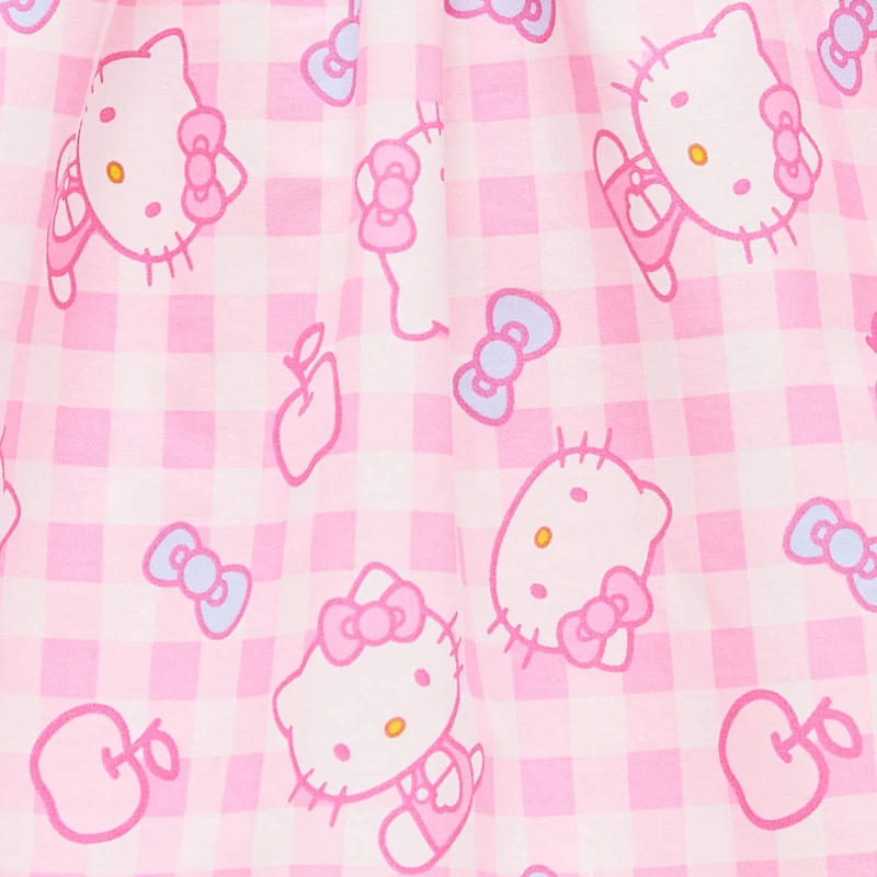 Toddler Girls Short Sleeve Ruffled Hello Kitty A-Line Dress