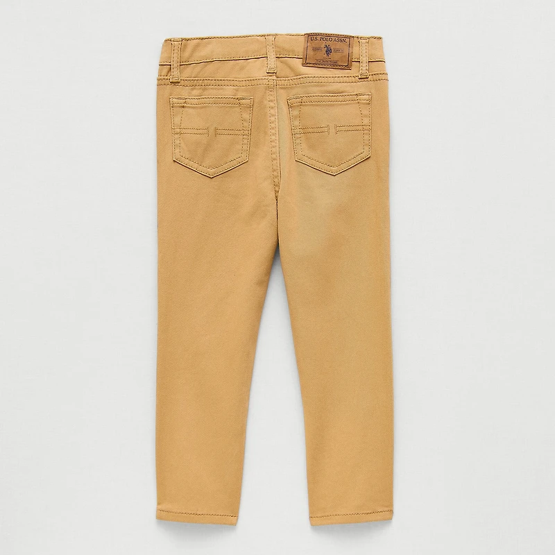 U.S. Polo Assn. Toddler Boys Straight Regular Fit Flat Front Pant