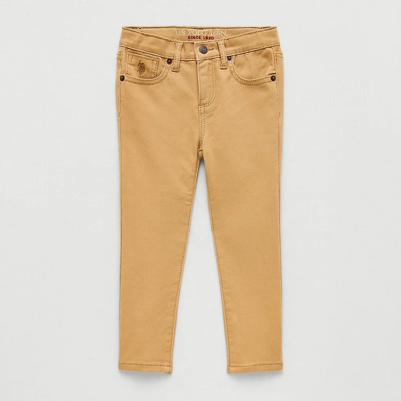 U.S. Polo Assn. Toddler Boys Straight Regular Fit Flat Front Pant