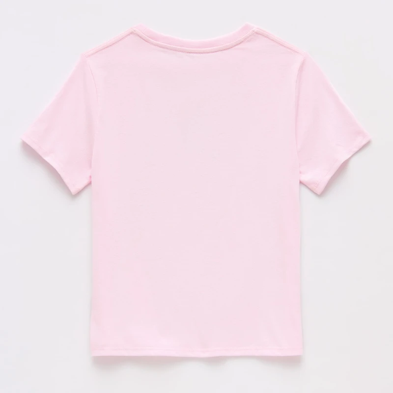 Disney Collection Girls Crew Neck Short Sleeve Regular Fit Princess Graphic T-Shirt