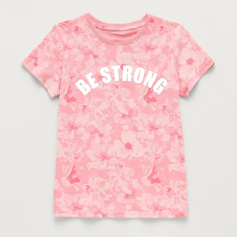 Xersion Little & Big Kid Girls Crew Neck Short Sleeve Regular Fit Graphic T-Shirt